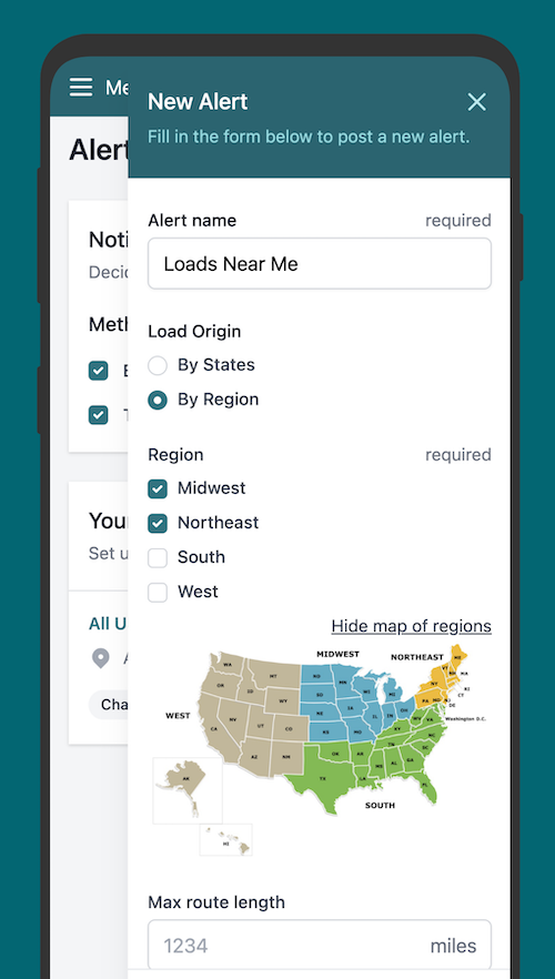 Screenshot of Android App